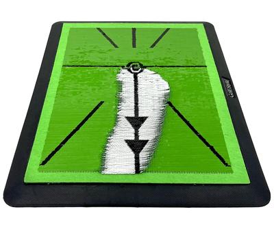 GolfStyle Divot Pro Måtte Golfmåtte Golf Træningsmåtte Efterlader Synlige Spor Græsspor Træningssvingslag Måtte Approach Jern Træning Scalping Tjek