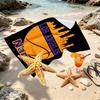 Custom Name Personalized Los Angeles Lakers Basketball Print Beach Towel, for Trip Camping Beach Party Home Decor, Birthday Gift for Family & Friends
