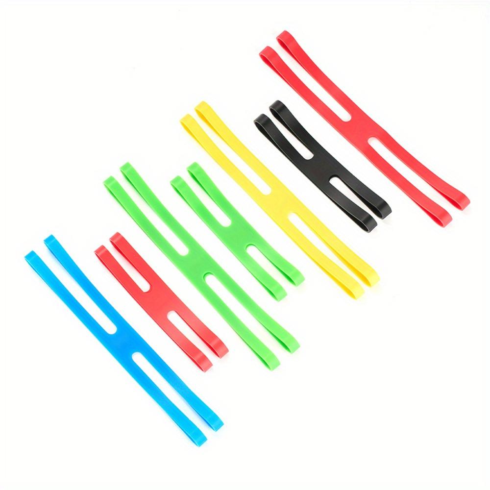 Outdoor Camping Tableware Storage H-shaped Silicone Strap Elastic Color Tie Cutlery Cross Strap Cutlery Packing Strap Camping