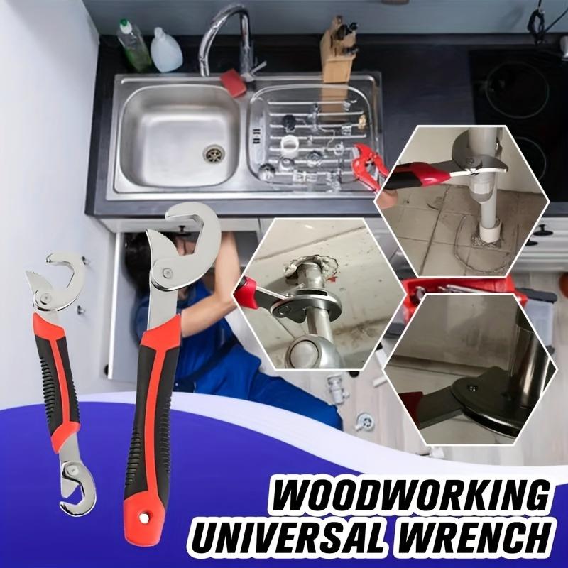 Universal Wrench, 6mm-32mm, WoodWorking Universal Spanner, Stainless Steel Non-slip Multifunctional Spanner