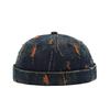 Tear Broken Denim Docker Cap Colorful Brimless Caps Without Visor Adjustable Cotton Polyester Hat Hats Outdoor Street Hip Hop
