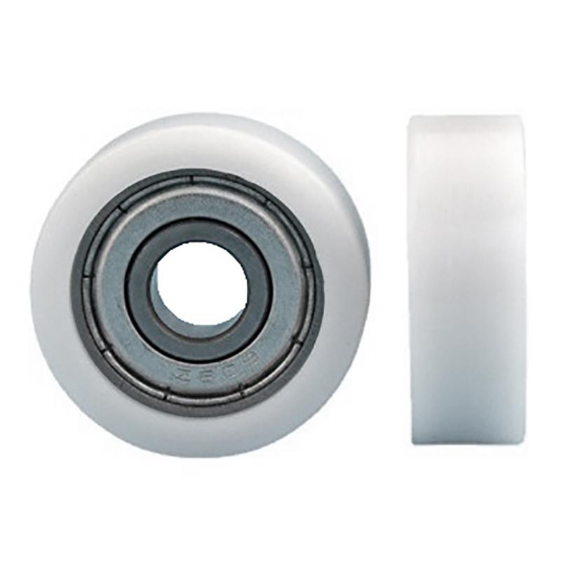 1 Stück 8*26*8mm Gummiummantelte Kleine Räder, 608Zz Lager, Flache Rollen, POM Gummiummantelte Kunststoff-Riemenscheibenlager