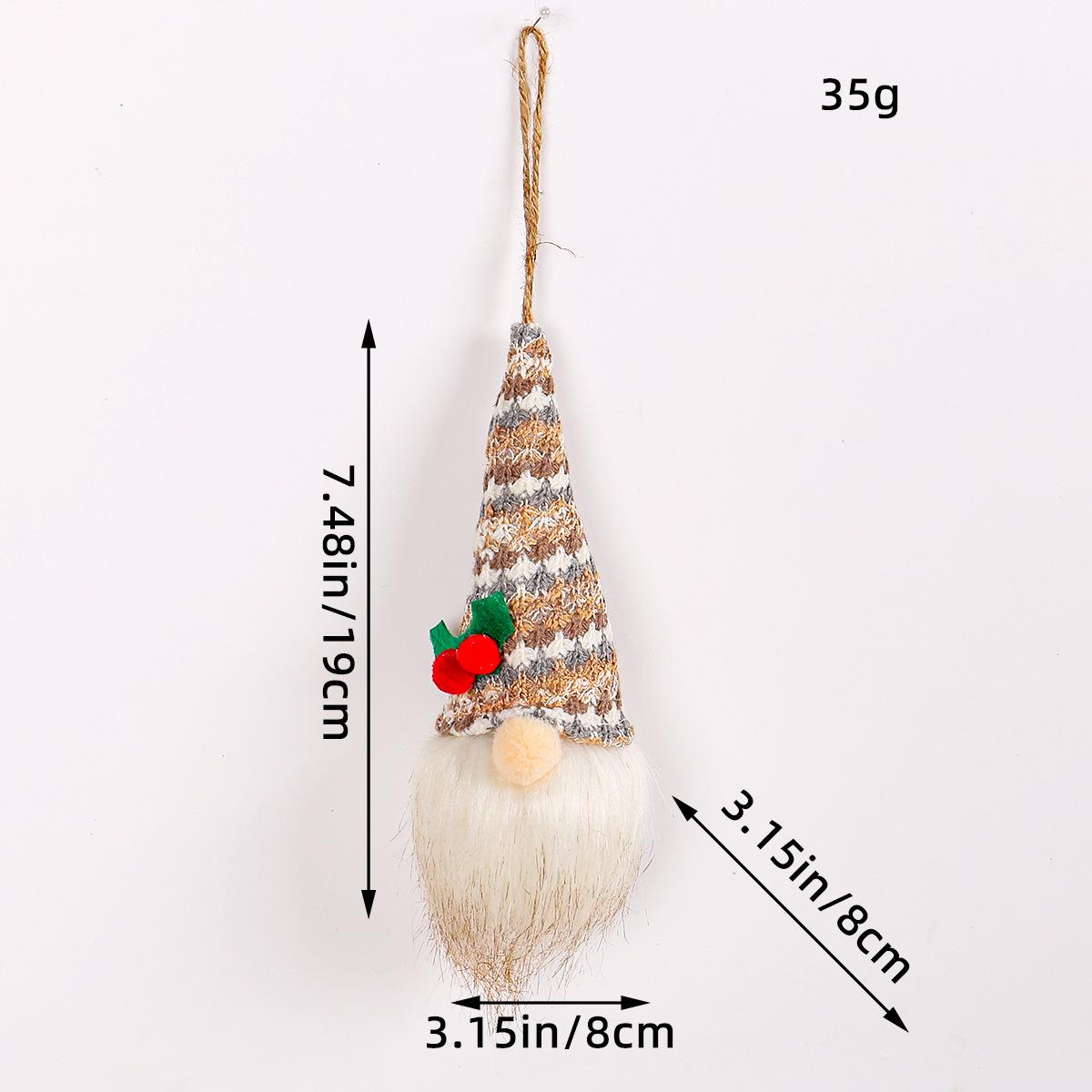 

Кукла Рудольф и украшения в виде гномов без лиц с огоньками и пайетками для Рождества