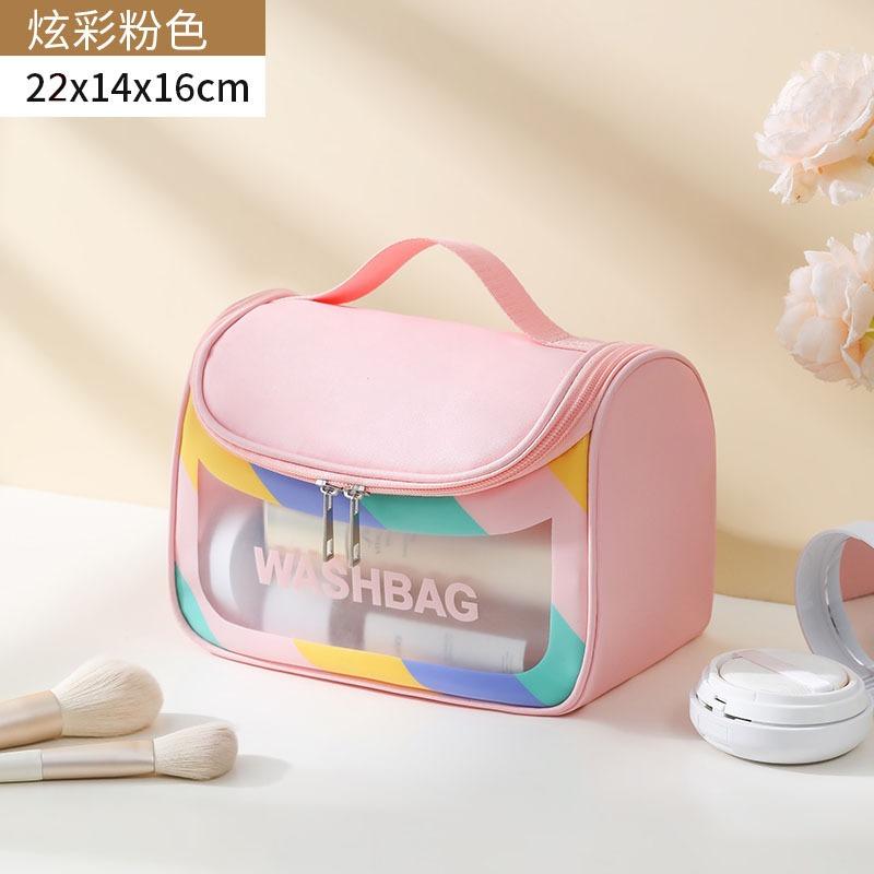 Portable Large Capacity Travel Handheld Waterproof Makeup Bag Cosmetic Organizer