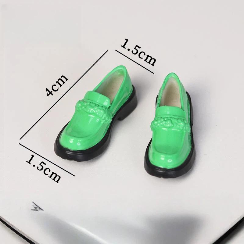1 Pair Fashion Mini Lace Up Boots Replacement Ob22/Ob24 Doll' Leather Shoes For 1/6 Licca Dress Up Accessories
