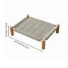 Comfortable Pet Bed with Wooden Legs | Breathable Woven Surface, Detachable Washable Design,