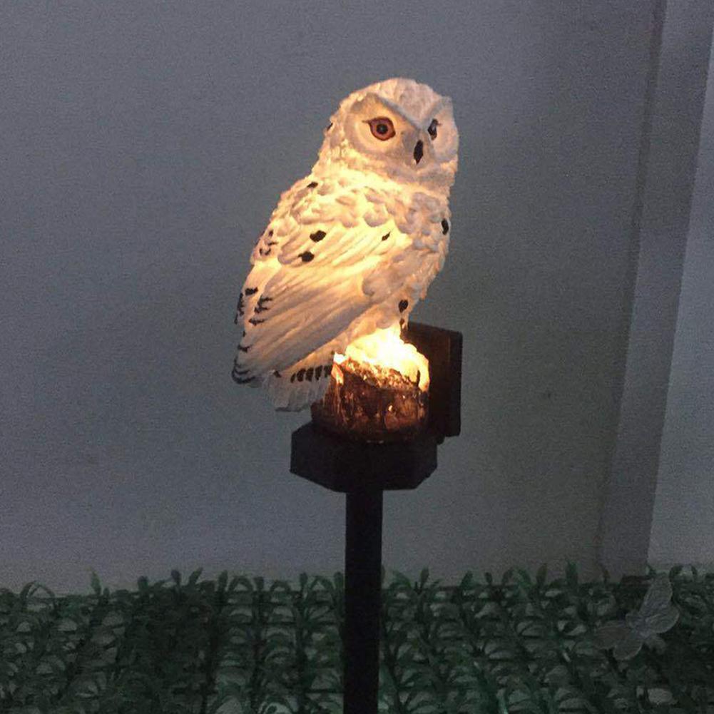 Light Night Solar LED Powered Lawn Lamp Garden Yard Decor Outdoor Shape Owl