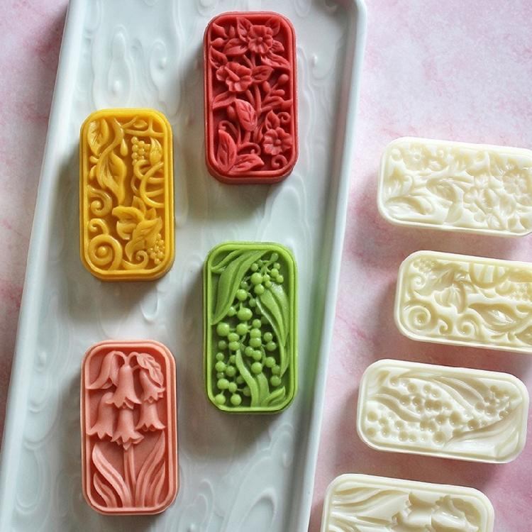 Grüne Bohnenkuchenformen Dessertpresse Werkzeug Pflanzenserie Gebäckwerkzeug ABS-Textur Gebäckformen Backzubehör für Kuchen