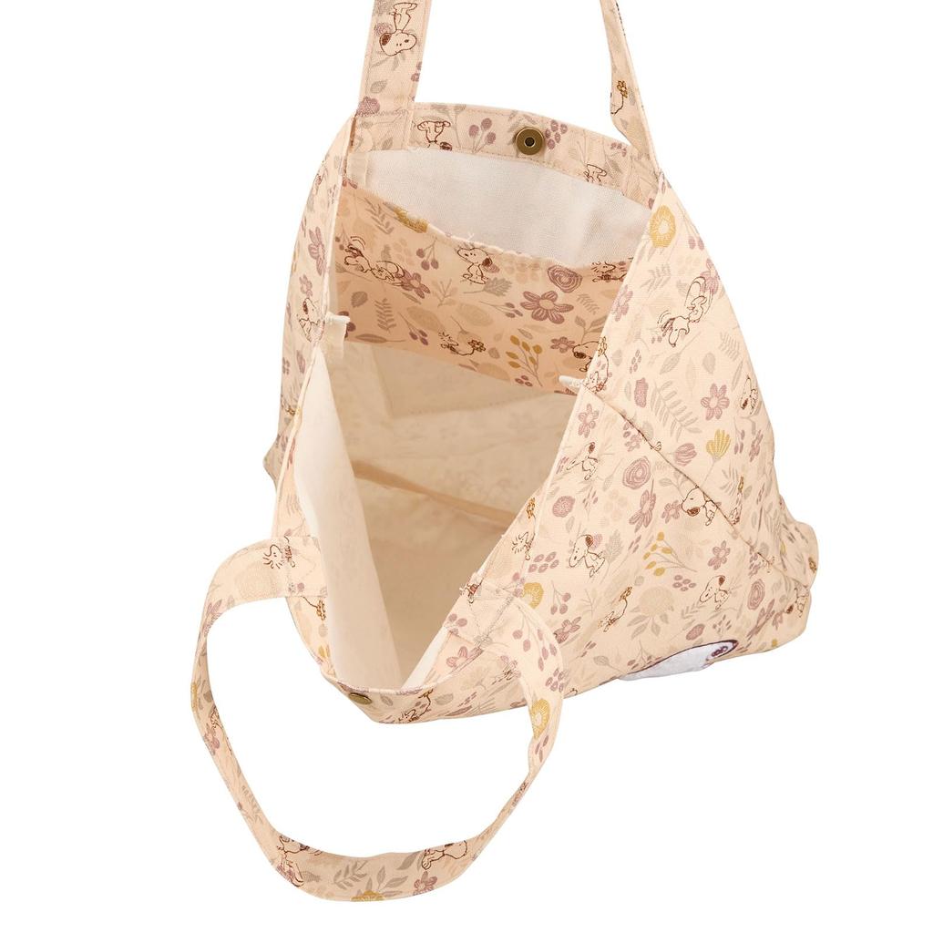 Hapitas Snoopy Natural Flower Garden Tote Bag 6086 PN144