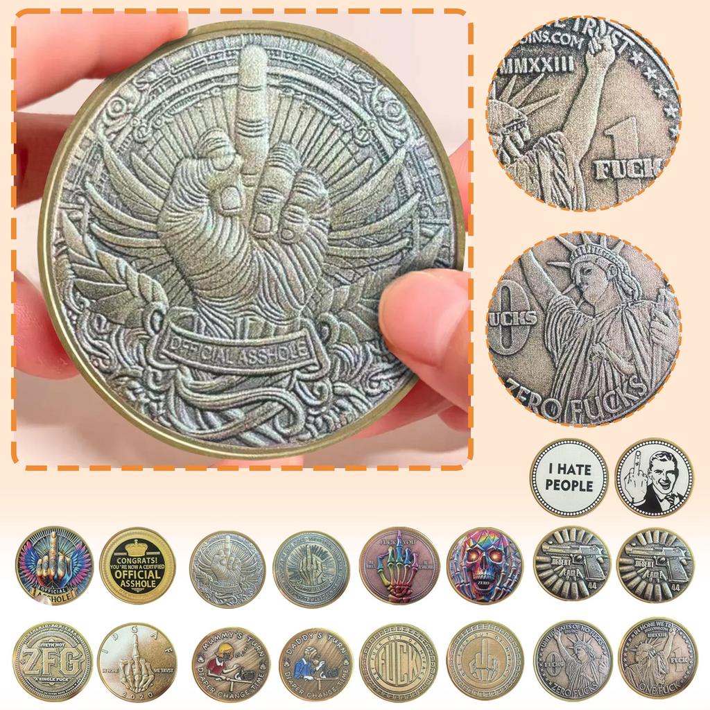 American-Themed Funny Coin Series Satirical Commemorative Metal Badge Coin