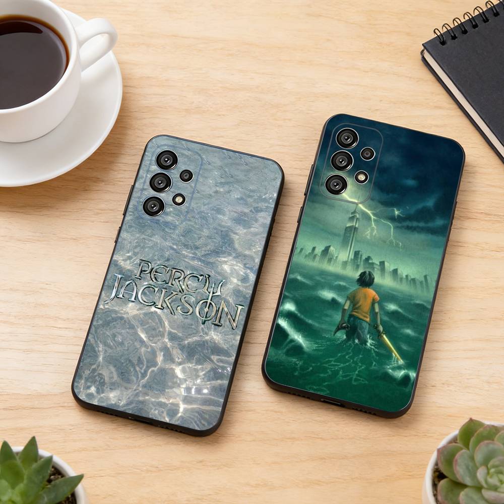 Percy J-Jackson Phone Case Black Silicone Soft For Samsung S25,S24,S21,S22,S23,S30,Ultra,S20,Plus,Fe,Lite