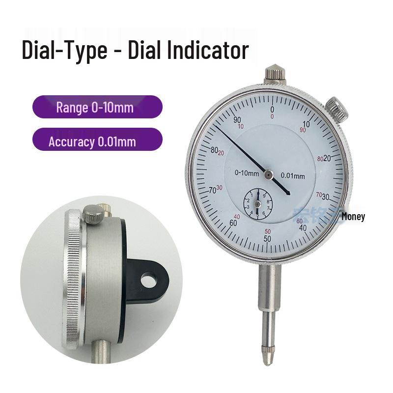 Neutral Export Metric Dial Indicator 0-10 Pointer, 0.01mm Accuracy, Mechanical Type