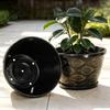 Garden Supplies for Flowers 11 Inch Flower Pots Leaf Embossed Plastic Planters with Drainage Hole Retro Breathable Containers Indoor Outdoor