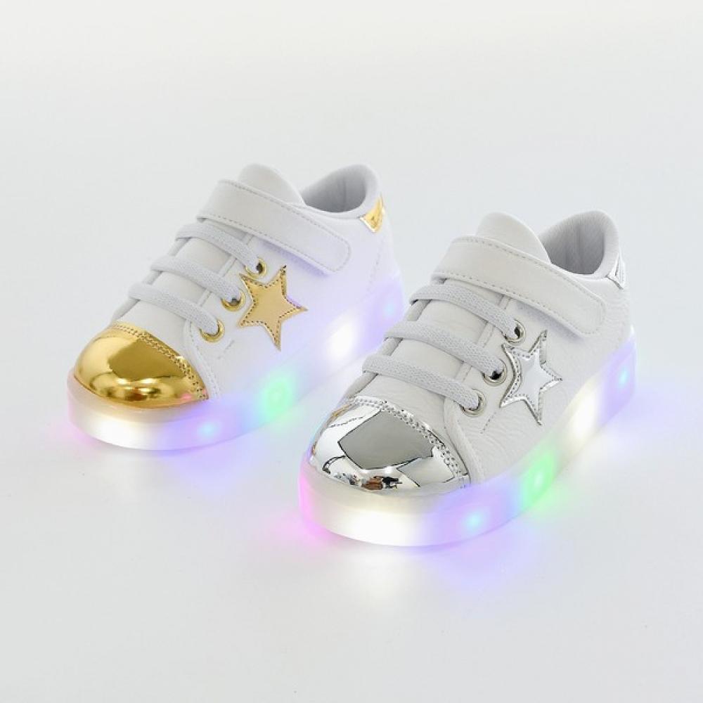Levisfoot Swar Star Kids Led Sneakers