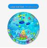 Cartoon Round Inflatable PVC Ice Pad for Cats & Dogs - Scratch-Resistant, Water-Injectable & Thickened