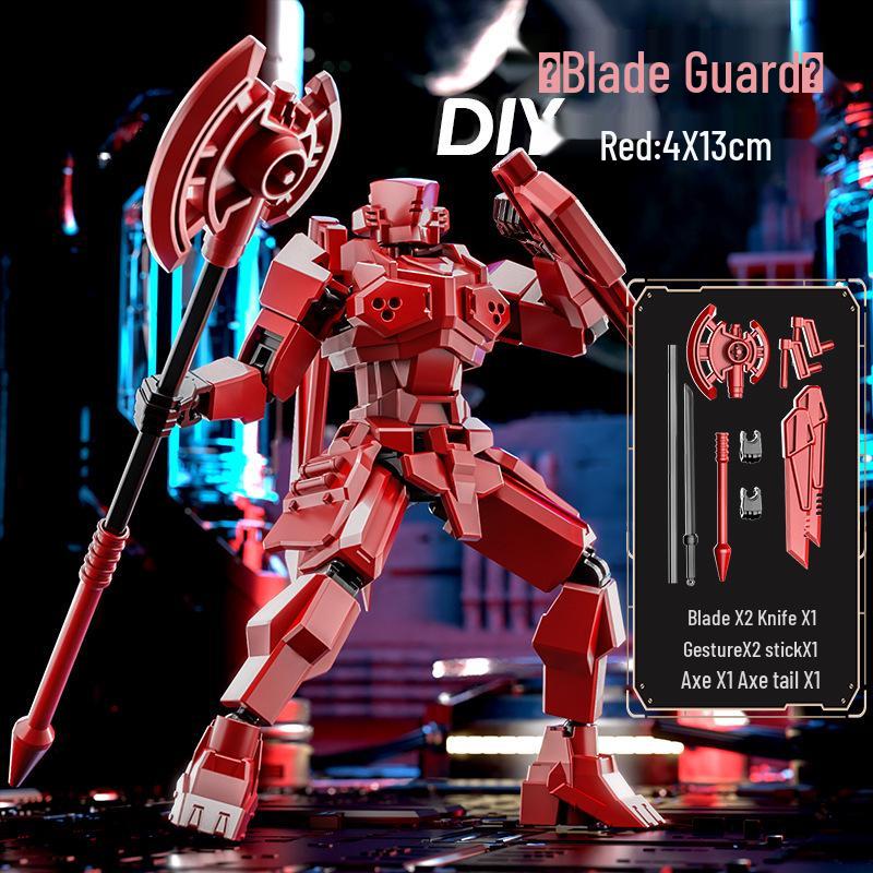 Magnetic Shield Warrior Lucky 13 Movable Mecha Figure Toy