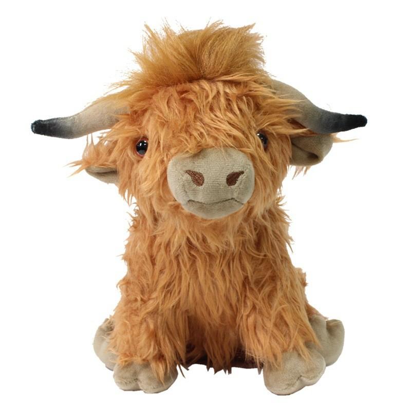 Adorable Highland Cow Plush Toy Realistic Highland Cattle Stuffed Animal In Various Colors
