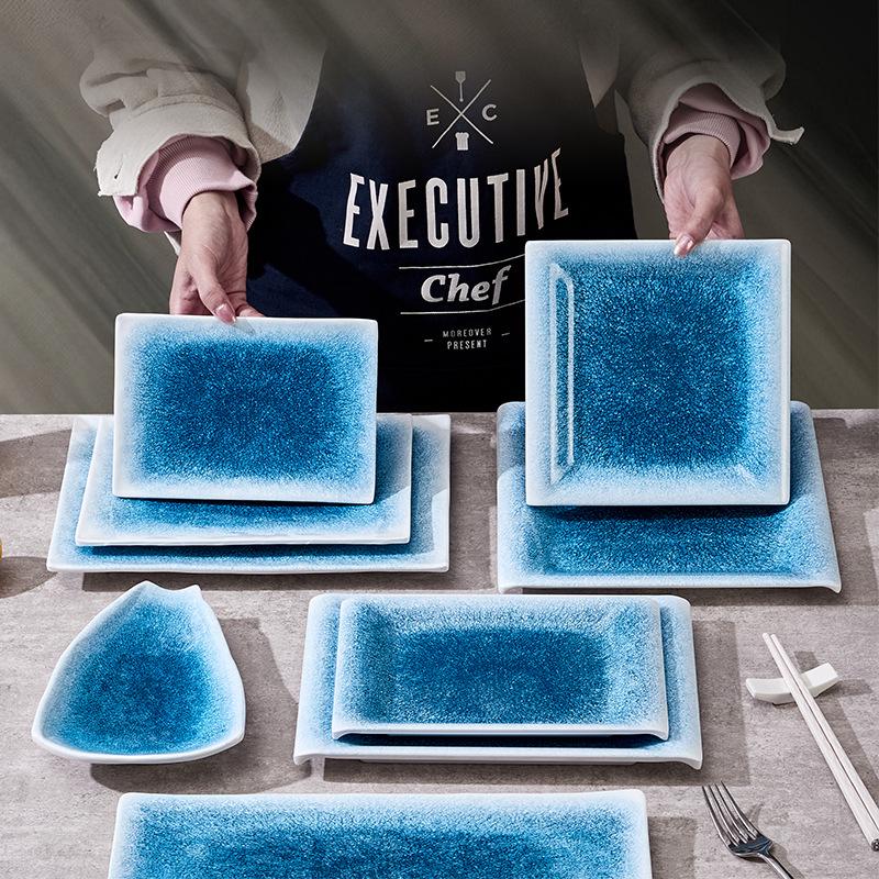 Melamine Rectangular Plate for BBQ, Grilled Meats, Cold and Fried Dishes