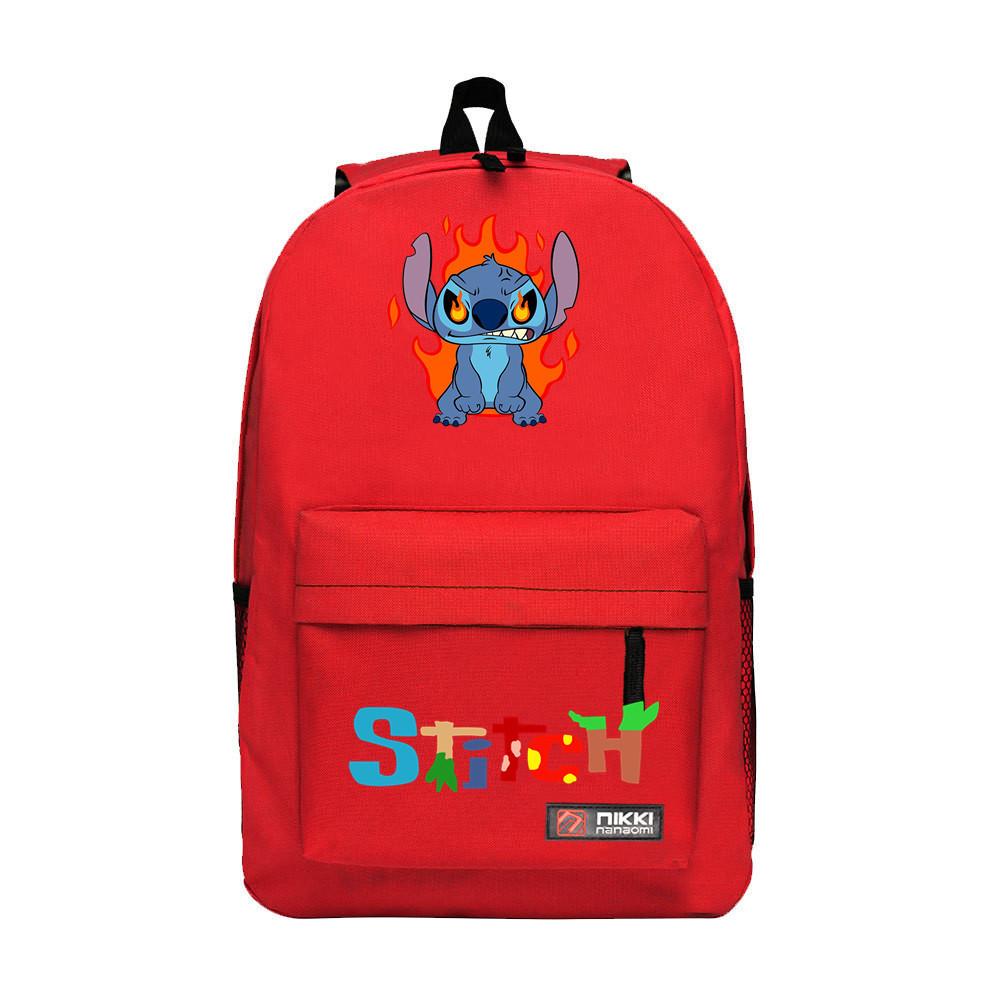School Bag Cartoon Backpack Star Lightning School Bag Student Polyester Casual Printed Backpack Travel Bag