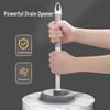 Wall-Mounted Bathroom Cleaning Set: Plastic Toilet Brush & Plunger Combo