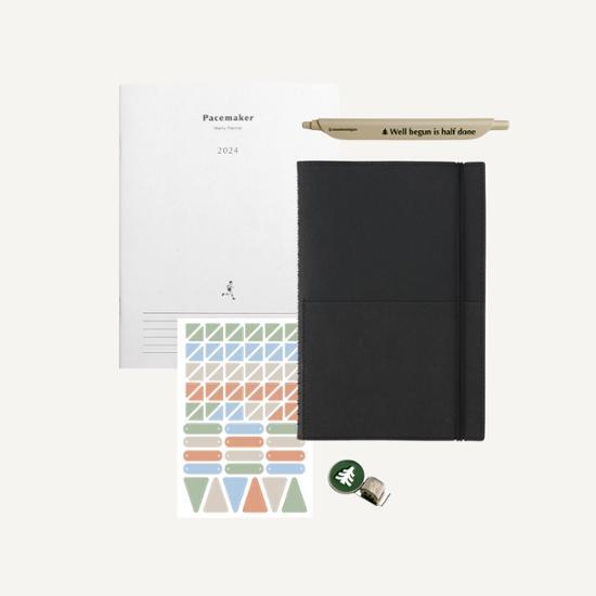 Small stationery half diary 2024 package 3 types, choose 1, a popular phrase in Korea