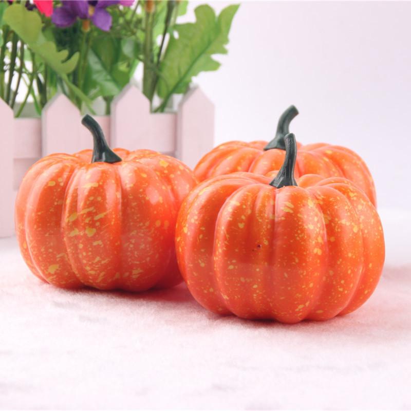 Artificial Foam Mini Pumpkins 5/10Pcs Realistic Fake Pumpkin for Halloween Party DIY Wreath Home Festive Decor Supplies