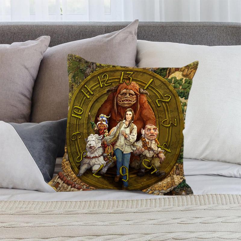 1Pc Fantasy Film Pillow Case, Polyester 2D Print, Decor For Living Room, Bedroom & Dorm, Ideal For Labyrinth 80S Movie Fans