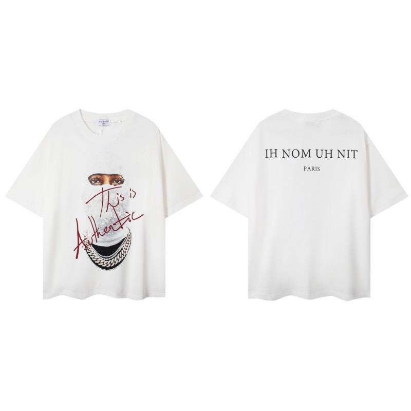 GLYDE Rundhals Herren Maske Bedrucktes Modisches Sommer Kurzarm T-Shirt Mit Persönlichkeit Und Spaß Street Trend T-Shirt