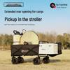Heavy-Duty Folding Outdoor Camping Wagon with Tank Wheels