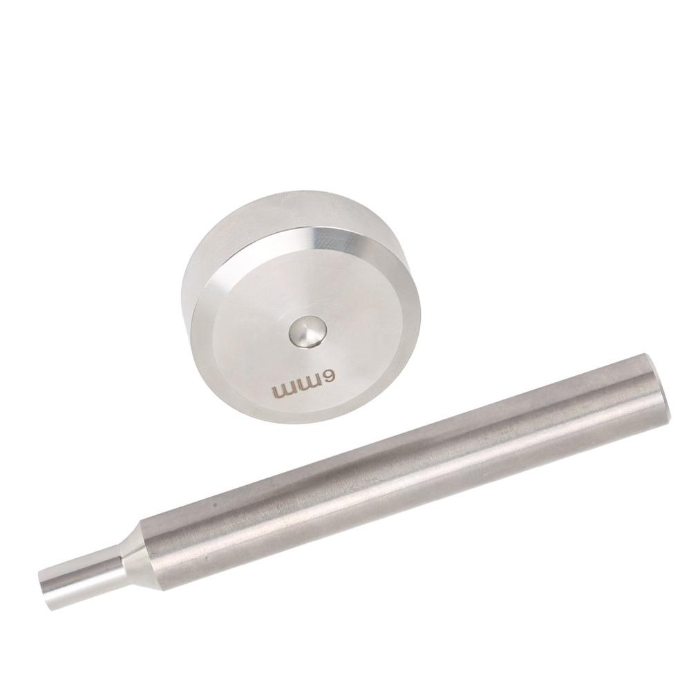 Stainless Steel Rivet Punch Tool 6mm Size Rivet Setting Fixing Tool  For Professional Hobbyists