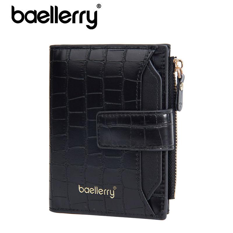 Baellerry Women Fashion Short Wallets Classic Hasp Bi-fold Purse Casual Card Holder Purses