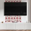 Self-adhesive patterned vinyl decor for the bedroom 100x50 cm floral pattern with leaves