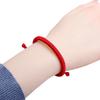 Handmade Braid String Bracelets Adjustable Red/Black Woven Rope Bracelet Good Luck Amulet Accessory for Women Girls