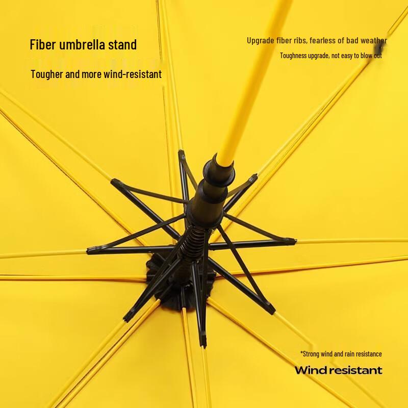 Long Handle Windproof Straight Umbrella