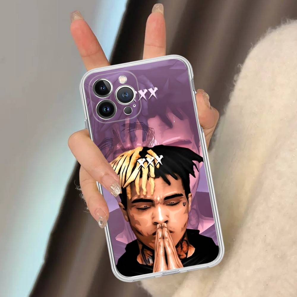 

Rapper X-XXXTentacionS For IPhone 11 12 13 14 15 16 17 Pro Max Plus 13 Mini Silicone Soft Transparent Back iPhone 14pro max