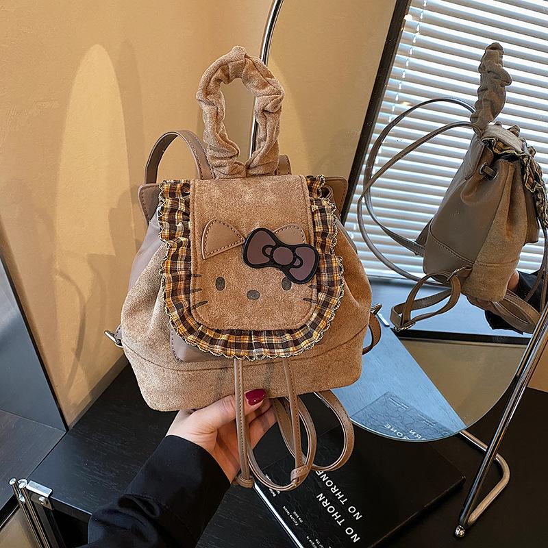 Autumn/Winter Retro Kitty Backpack New Fashionable, Cute, Versatile Rear Backpack Super Hot Mini Backpack