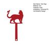 huaqianguhh Yard Iron Signage with Fixed Holes, Metal Cat Butterfly Decoration, Outdoor Mailbox Sign for Wood Leather Mailboxes