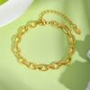 Stainless Steel Bracelet for Women for Women, Gold Plated Link Chain Bracelets,Trendy Mother's Day Gift Jewelry