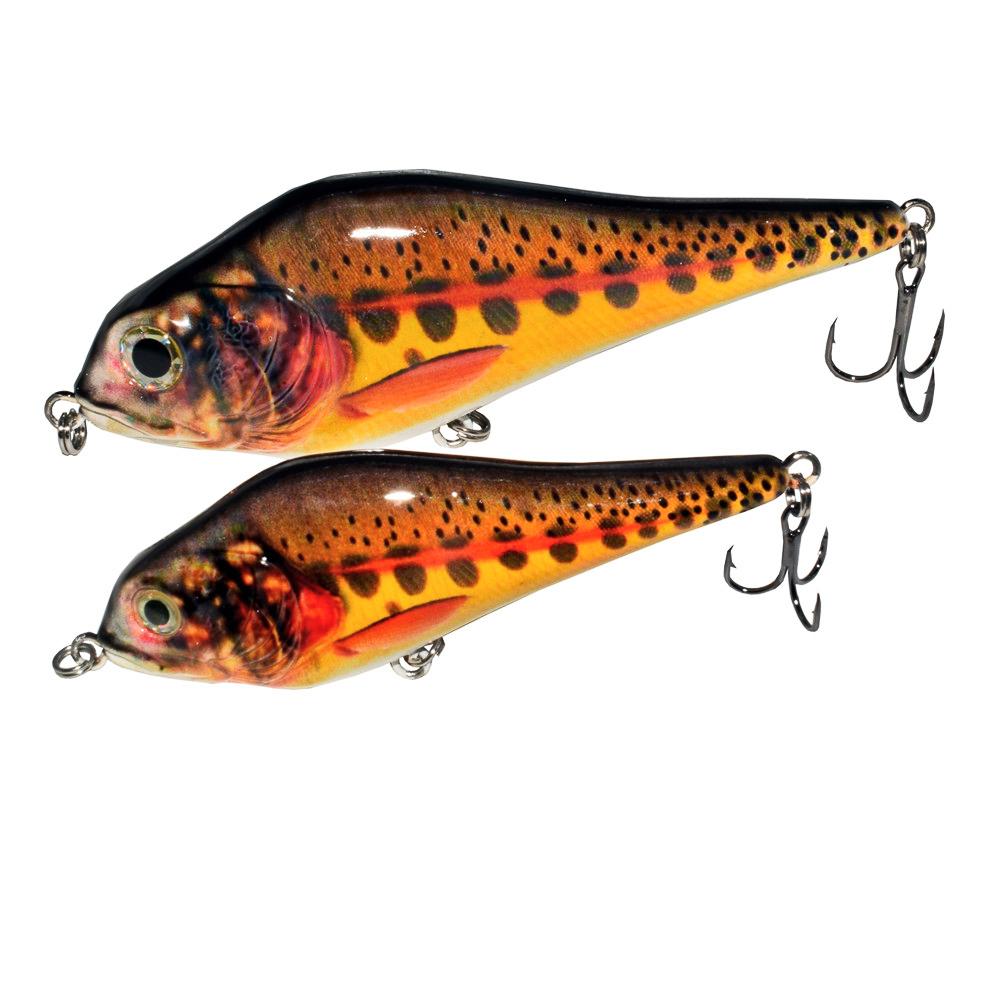 Fishing Lure Bait Swimbait Jerkbait 4inch 6inch Minow Fishhook Crankbait Muskie Bass Lure