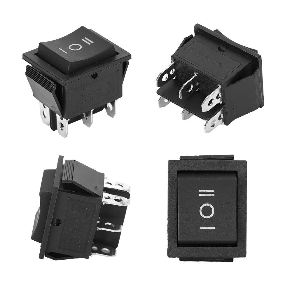 10Pcs Rocker Switches 6 Pin Plastic Button Used for Household Appliances Switch KCD4