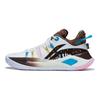 Li-Ning CJ-2 Donut Comfortable Shock Absorbing Lightweight Rebound Low Top Basketball Shoes Men Sneaker White Brown ABAS001-10