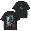 Bloodborne Ludwig Der Verfluchte Heilige Klinge Grim T-Shirt Jäger und Lampe Boten Oversize Gewaschen Sommer Lässig Streetwear Kurzarm T-Shirts Oberteile
