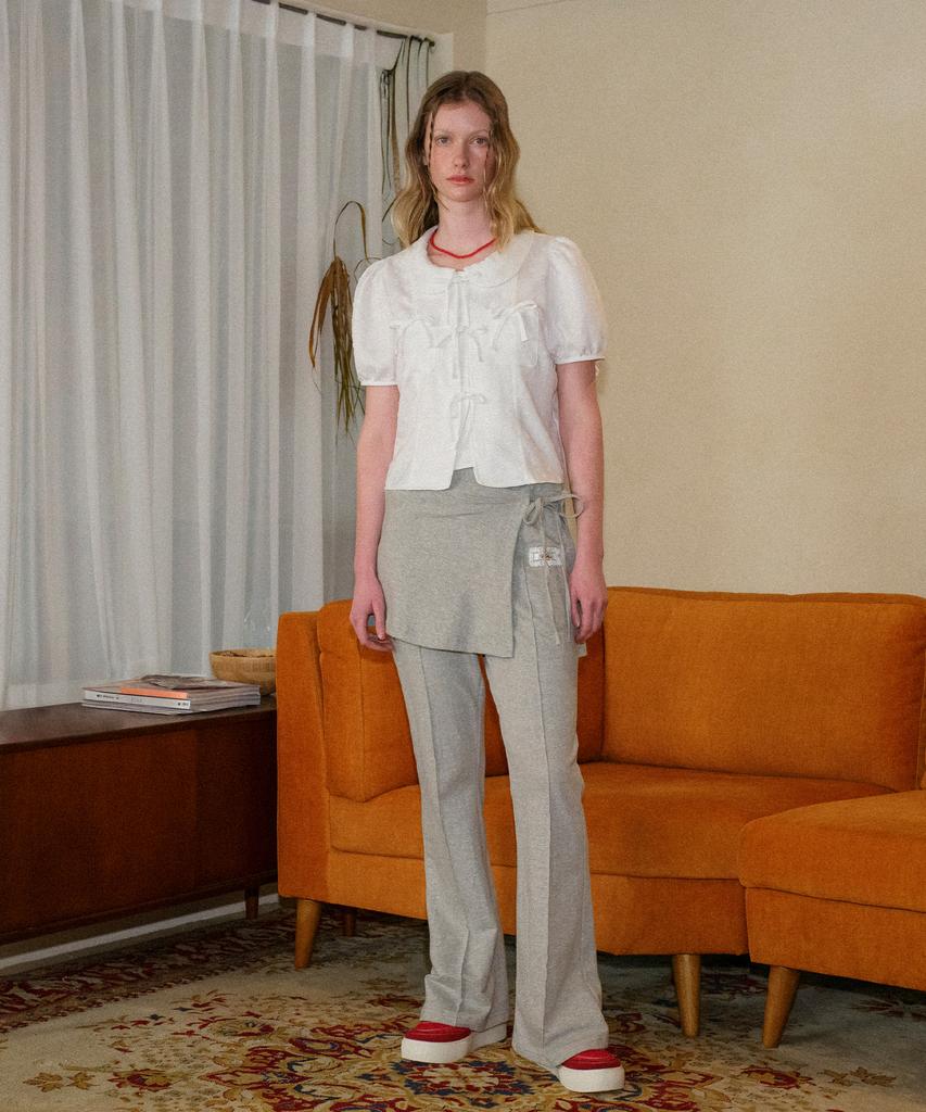 Baitalssain Wrap Skirt Training Pants (Melange Gray)