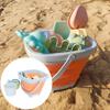 Beach Toys Set Collapsible Sand Bucket and Shovels Set Interactive Kids Sand Toys for Beach Party   Activities