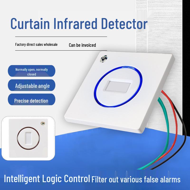Infrared Intrusion Alarm System: Smart Anti-Theft Sensor with 86 Curtain Zones for Home, Hotel, and Office Security. No