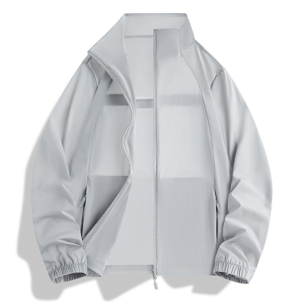 1011 Men's and Women's Sunscreen Clothing Summer Fashion Trend Versatile Light and Breathable Ice-feeling Hiking Fishing Casual Jacket