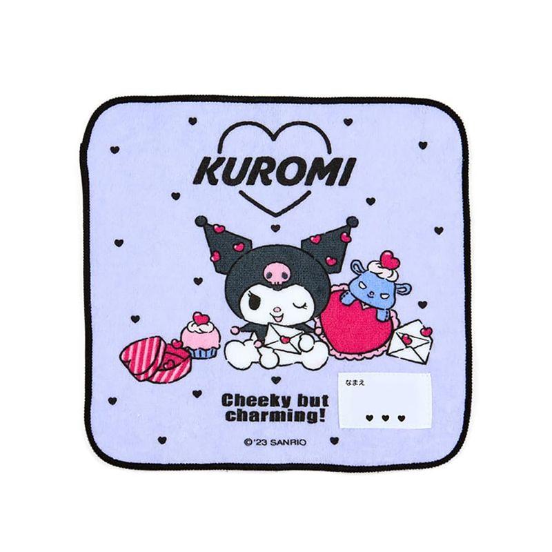Kuromi Kuromi-chan Name Tag Petit Towel Hand Handkerchief Bath Items Goods