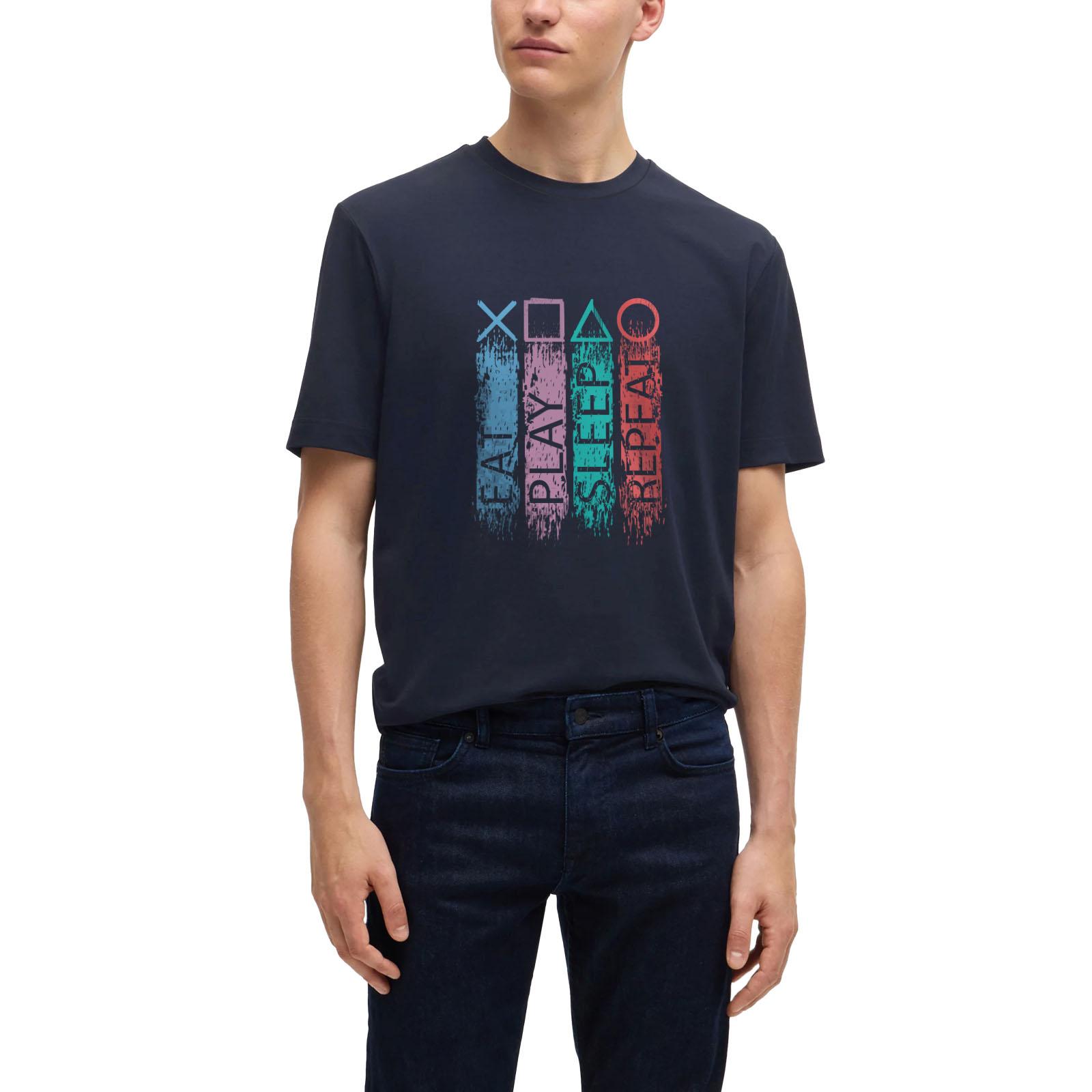 

Футболка с принтом Gamer Design, футболка с игровым принтом, футболка с принтом PlayStation, рубашка унисекс с принтом для любителей игр, хлопковая футболка, Tarrzzcom S чёрный