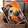 Halloween day of the dead cat flower girl pearl painting art full pearl handmade diy home decorations