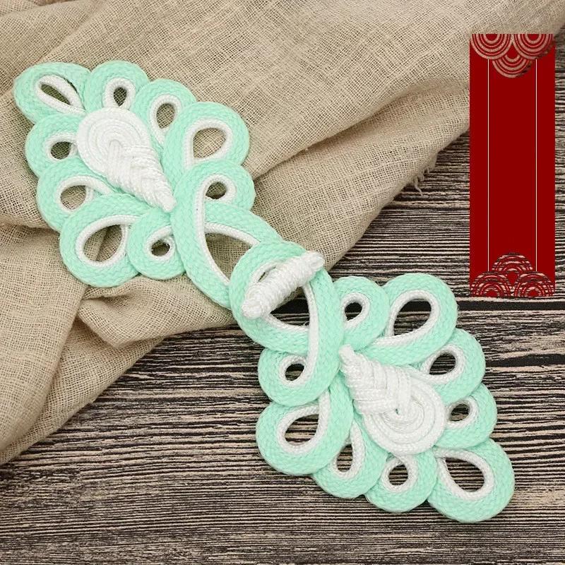 1 Pair Handmade Chinese Frog Closure Buttons Knot Cheongsam Traditional Handcraft Accessories